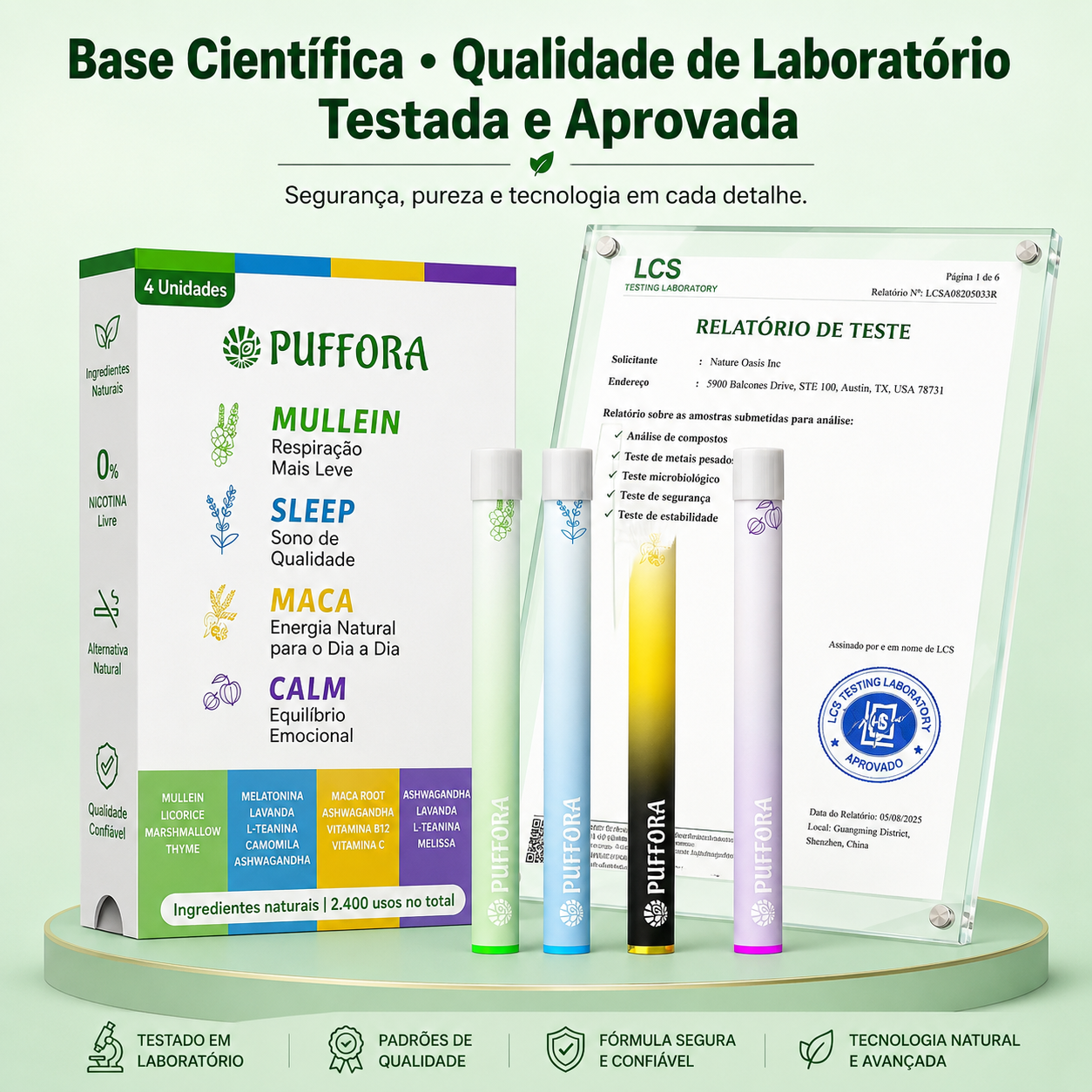 Puffora - Difusor Herbal – Energia & Foco