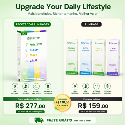 Puffora - Difusor Herbal – Energia & Foco