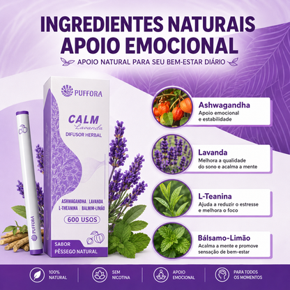 Puffora – Difusor Herbal - Relaxamento e Bem-Estar Diário