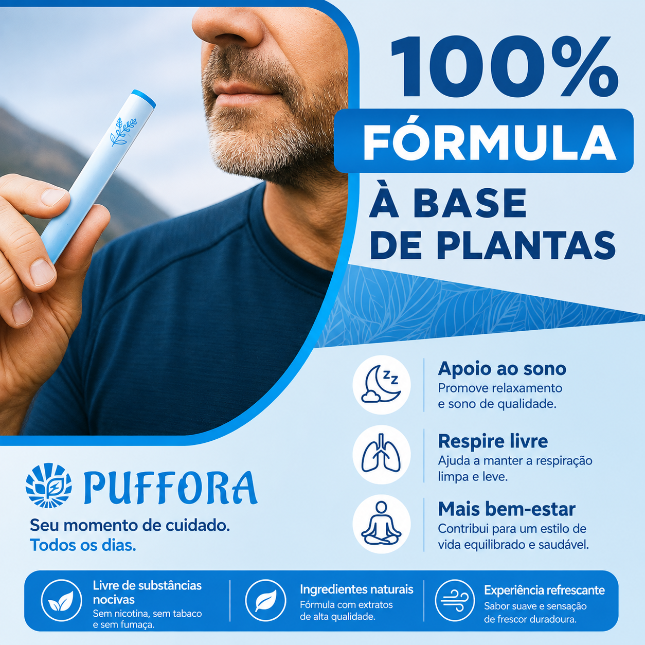 Puffora - Difusor Herbal - Suporte ao Sono – Descanse e Recarregue